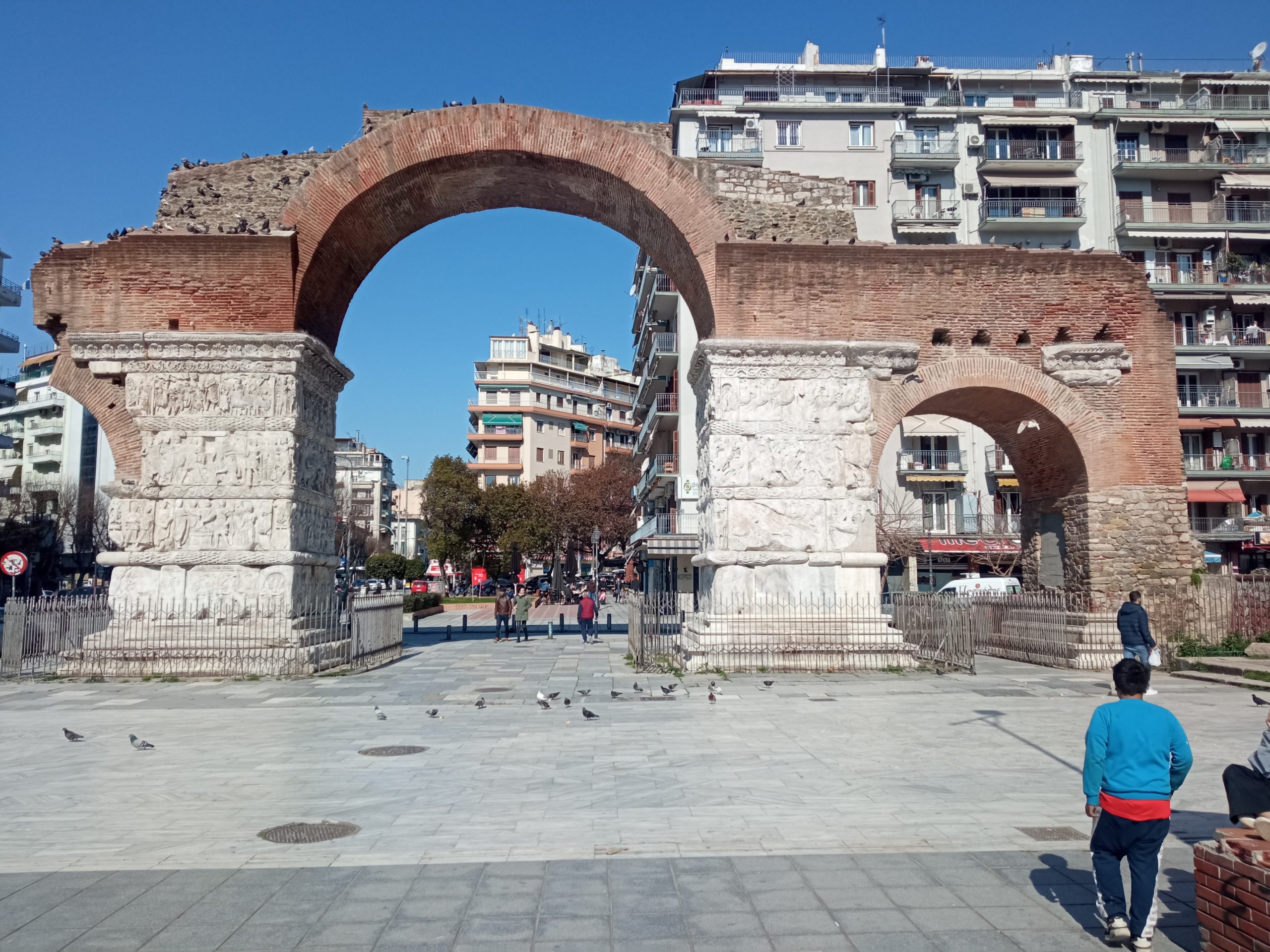 The Ancient Arch of Galerius in Thessaloniki, Greece