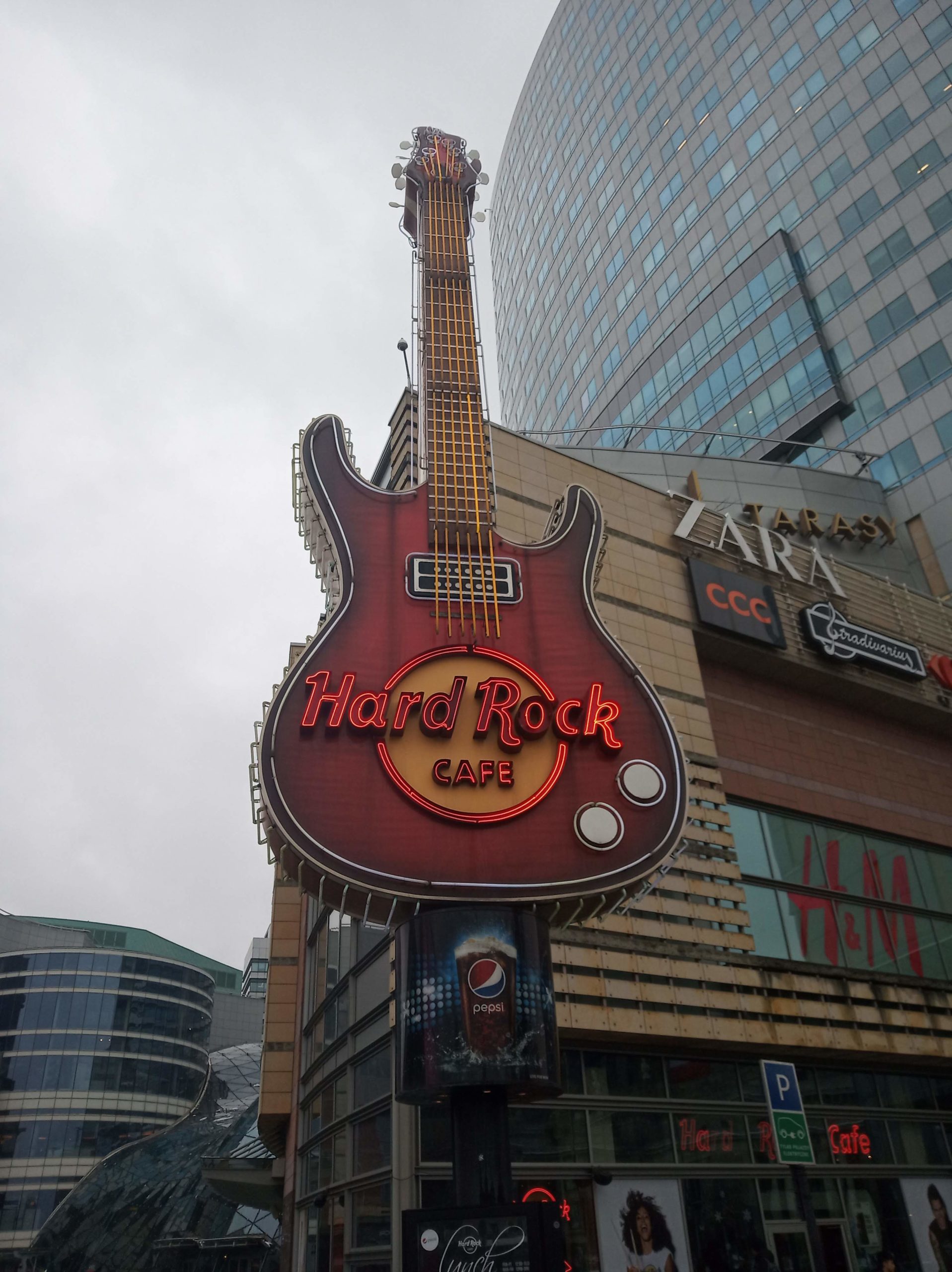 Hard Rock Cafe in Warsaw, Poland Eastern Europe