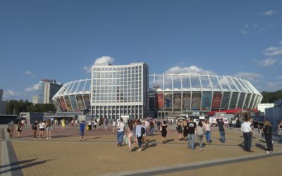 Visiting Olimpiyskiy National Sports Complex in Kyiv, Ukraine