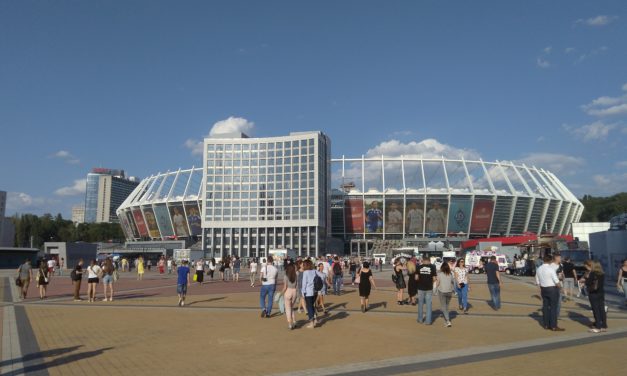 Visiting Olimpiyskiy National Sports Complex in Kyiv, Ukraine