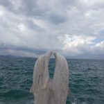 A Stormy Spring Day on the Ionian Sea in Sarande, Albania